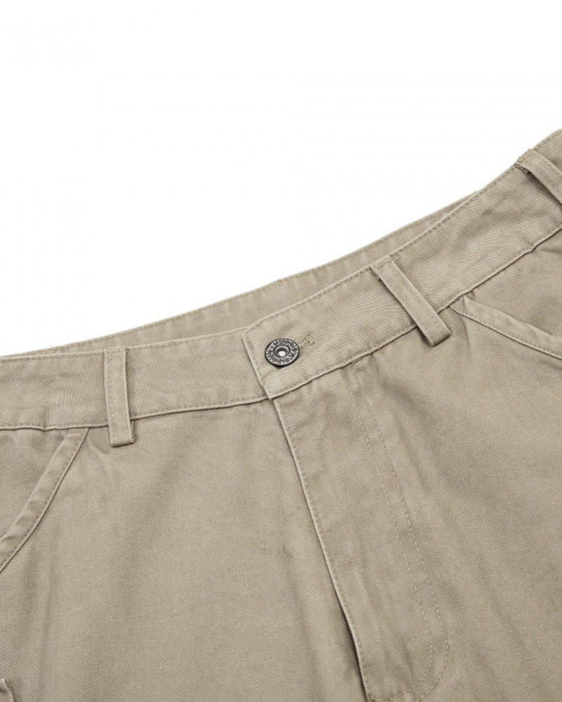 Casual straight-leg cargo pants