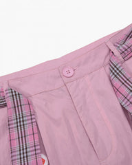 Plaid casual trousers