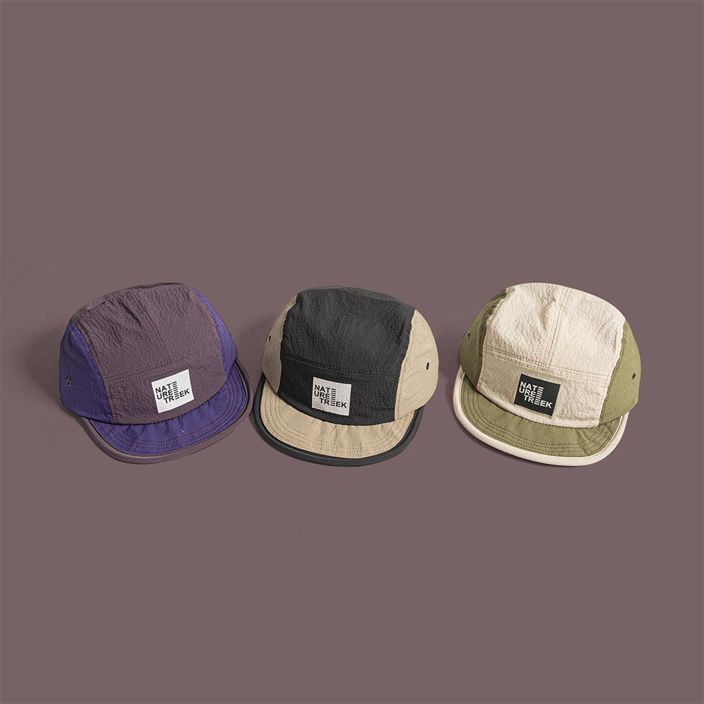 Retro contrast color baseball cap
