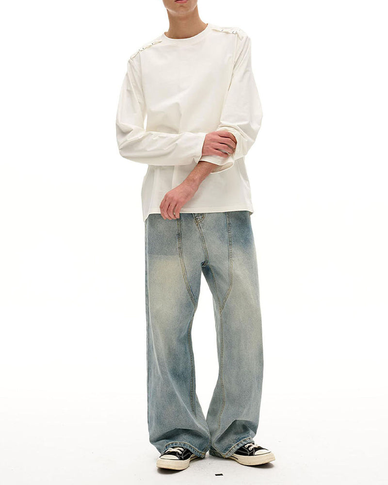 Straight-leg casual trousers
