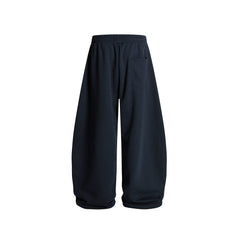 embroidered paneled trousers