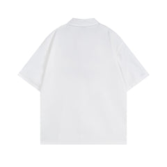 American street color block shirt