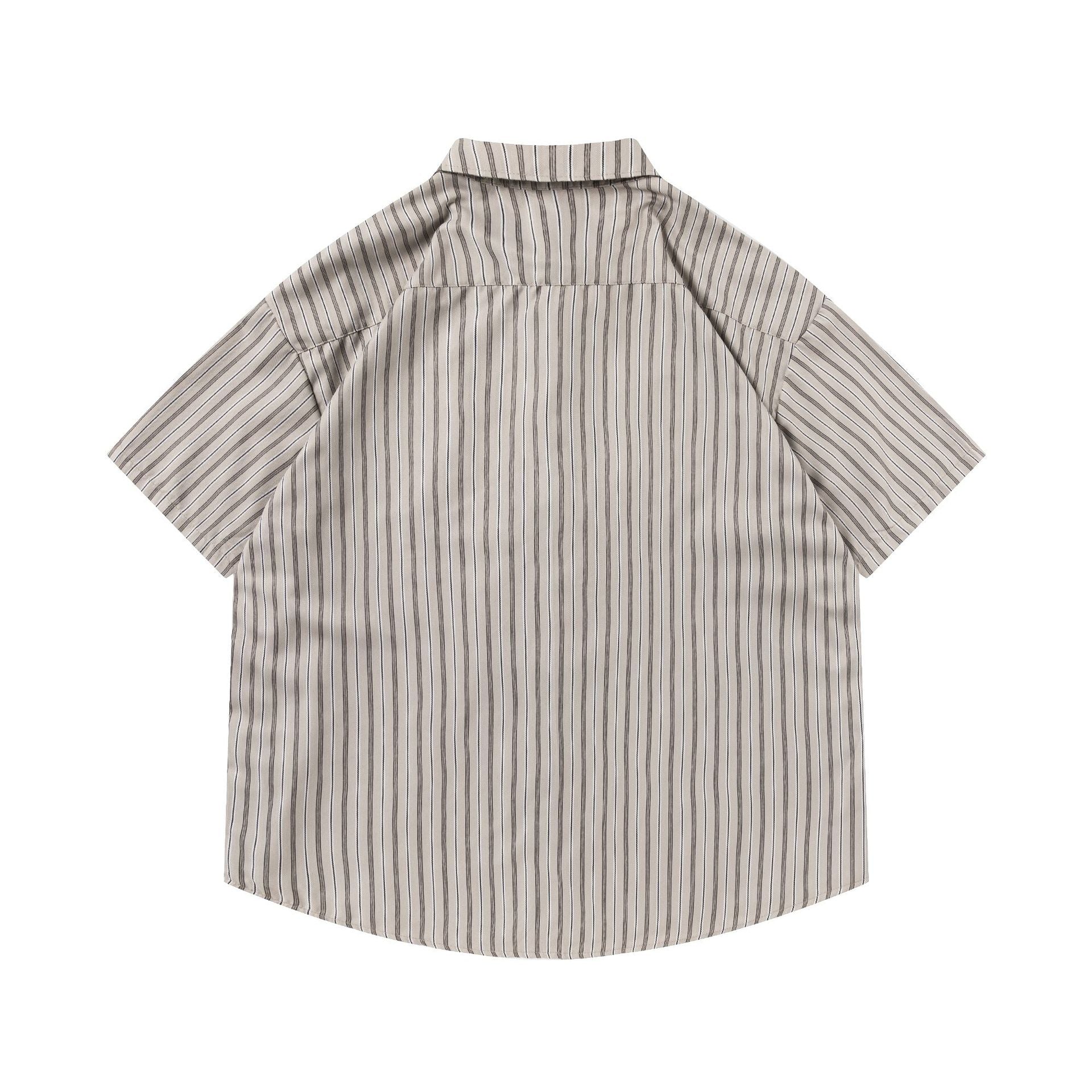 Striped shirt with vintage tie