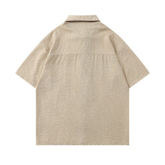 Retro versatile short-sleeved shirt