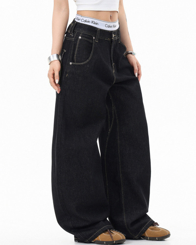 Loose-fitting casual jeans