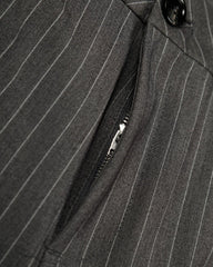Vertical striped straight-leg pants