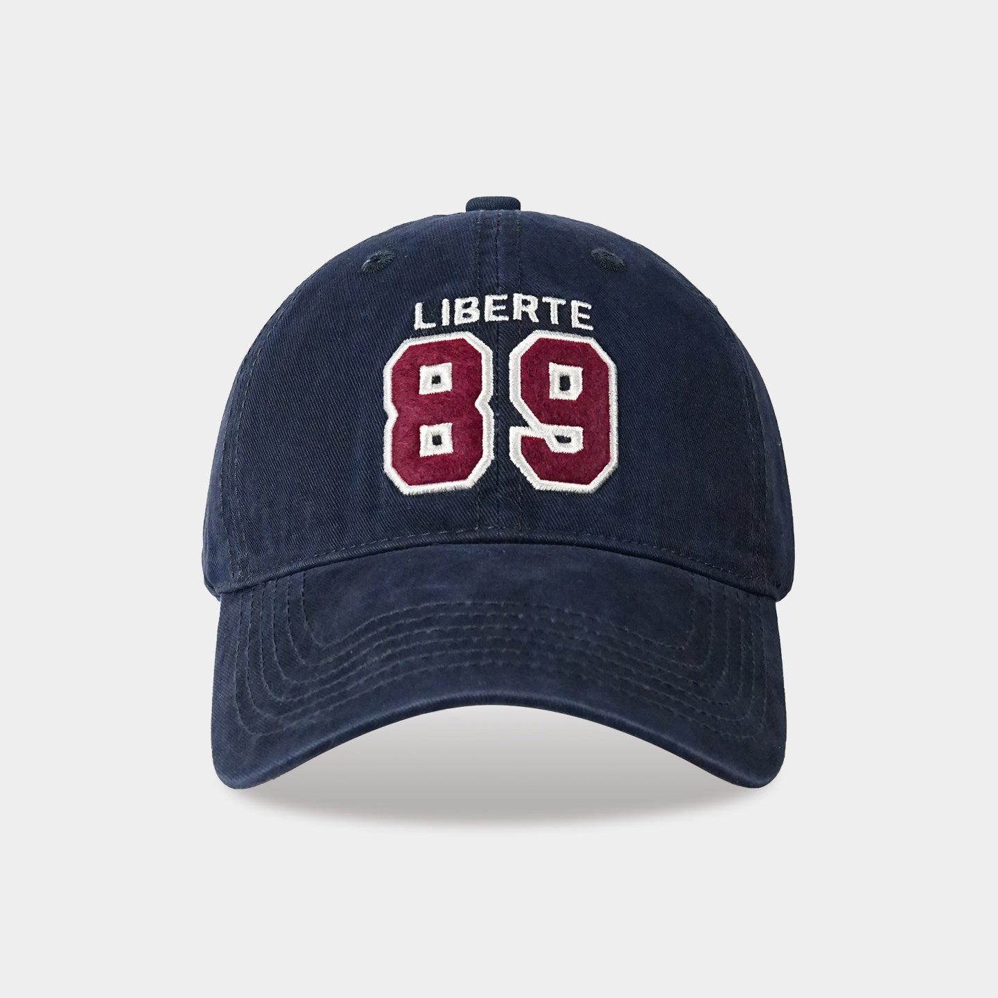 Color block embroidered baseball cap