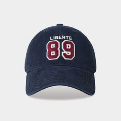 Color block embroidered baseball cap