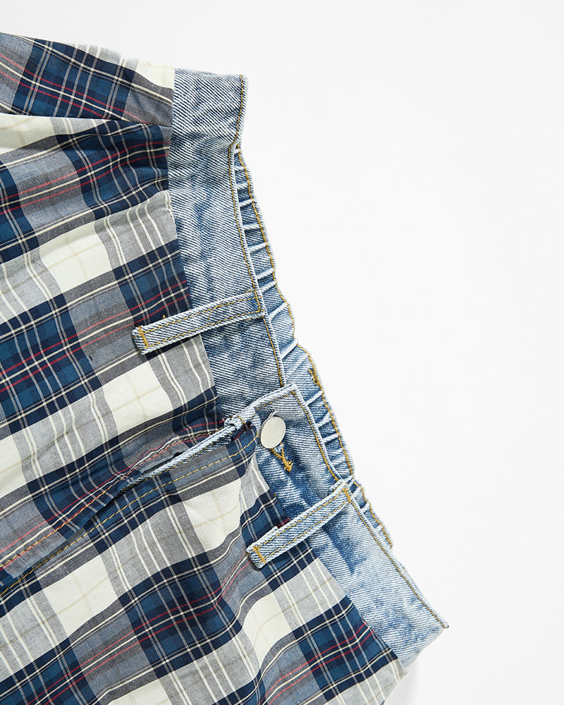 Retro patchwork puppy pants