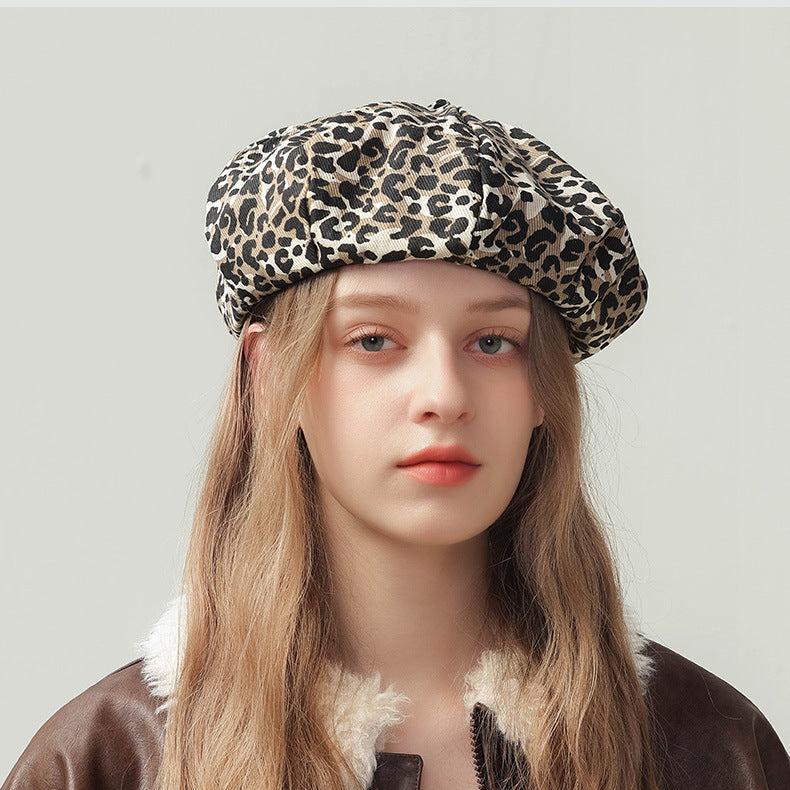 Vintage leopard print hat