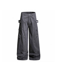 Casual straight-leg cargo pants