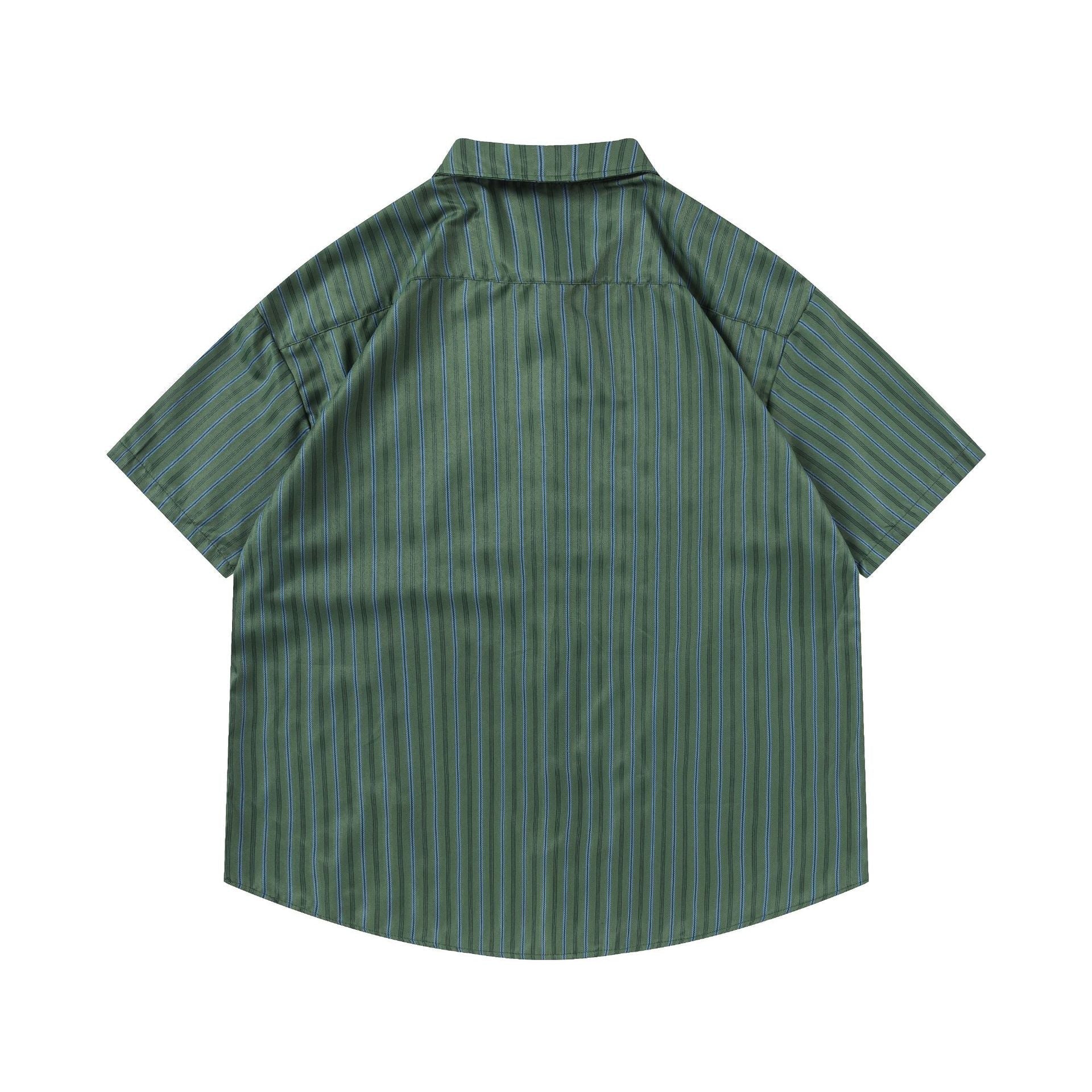 Striped shirt with vintage tie