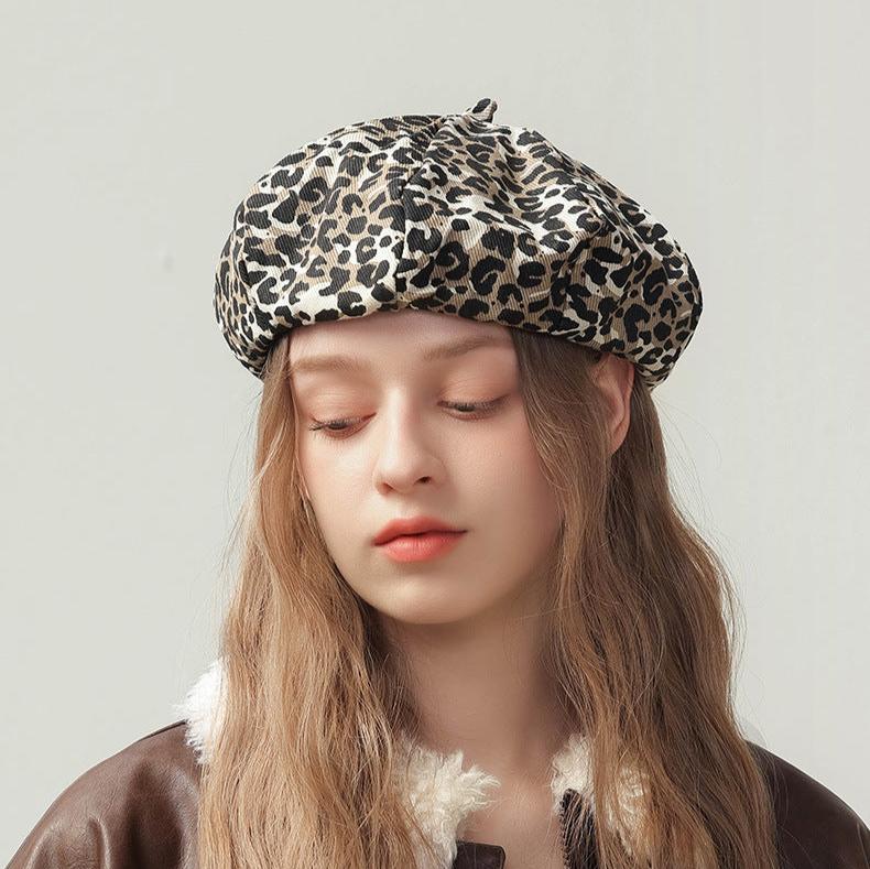 Vintage leopard print hat