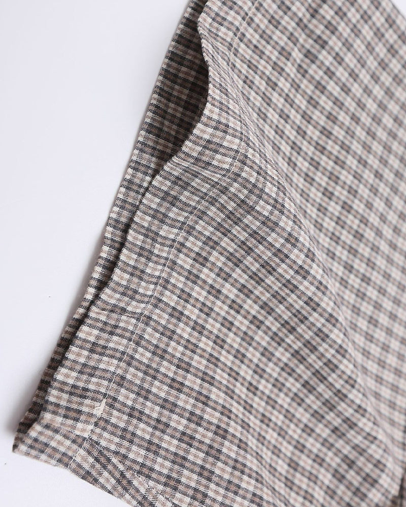 Retro colorblock short-sleeved shirt