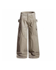 Casual straight-leg cargo pants