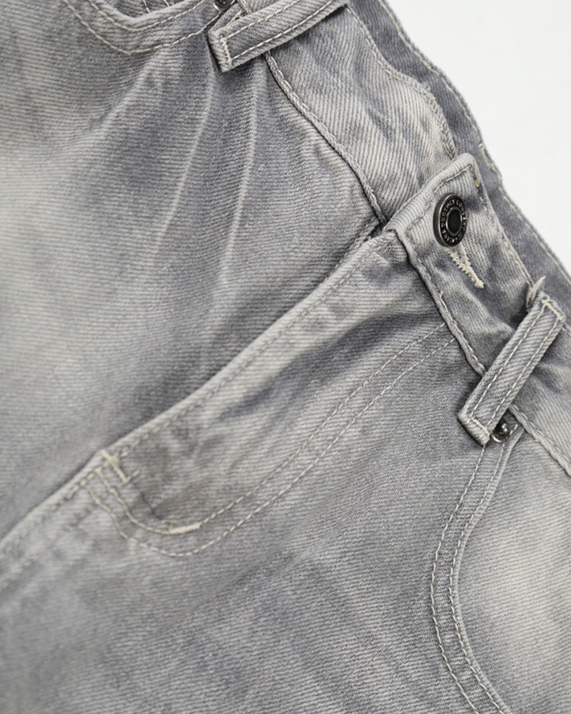 Washed gradient jeans