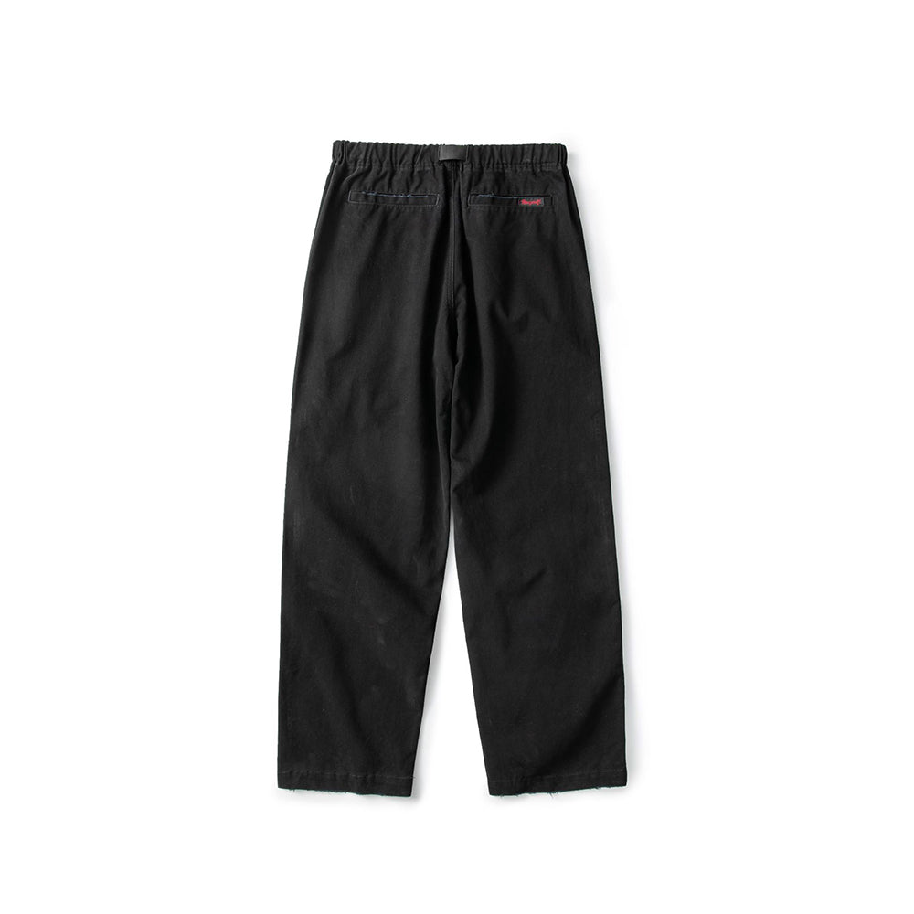 Solid color retro casual pants