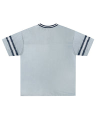 Spliced sports short sleeves