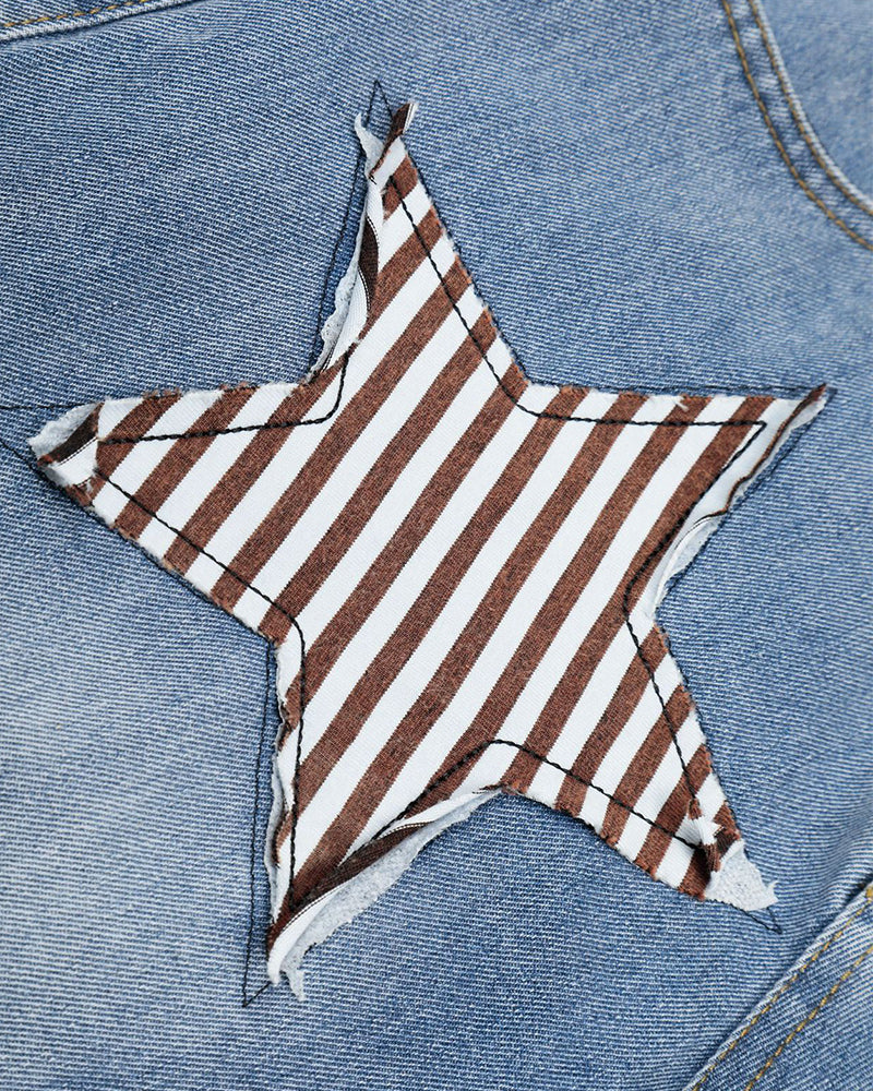 Retro ripped star jeans