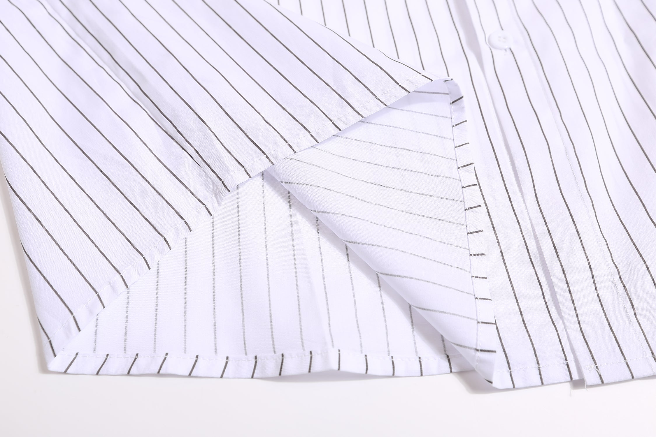 American retro vertical striped baseball shirt