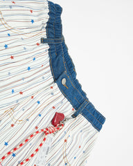 Retro striped casual pants