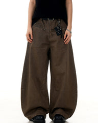 Casual distressed trousers