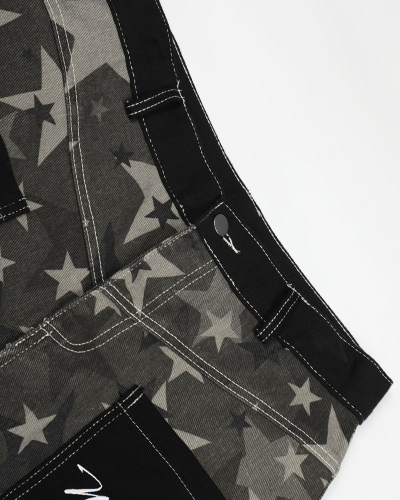 Star-patterned couple pants