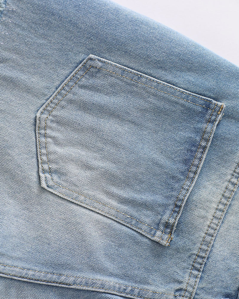 Ripped casual all-match jeans