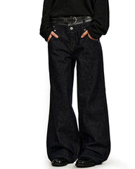 Faux two-piece casual trousers