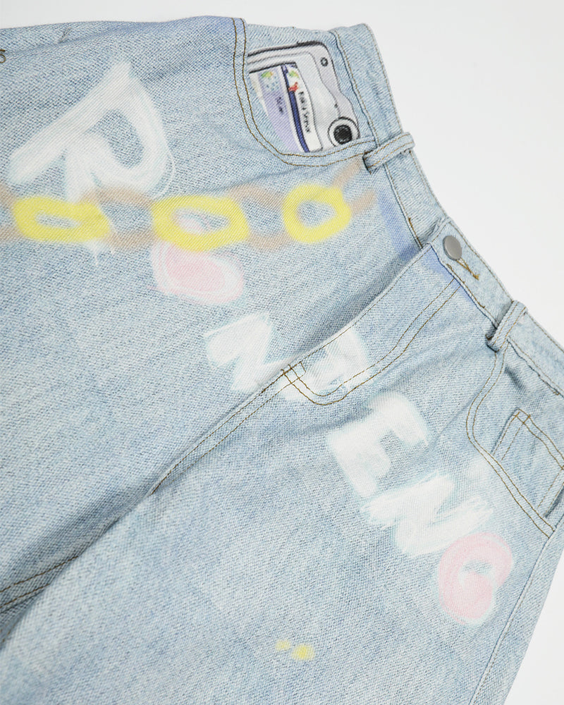 Simple washed jeans