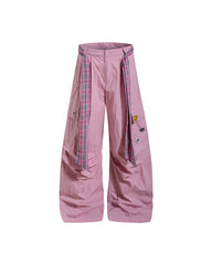 Plaid casual trousers