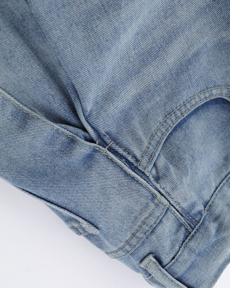 Washed gradient jeans
