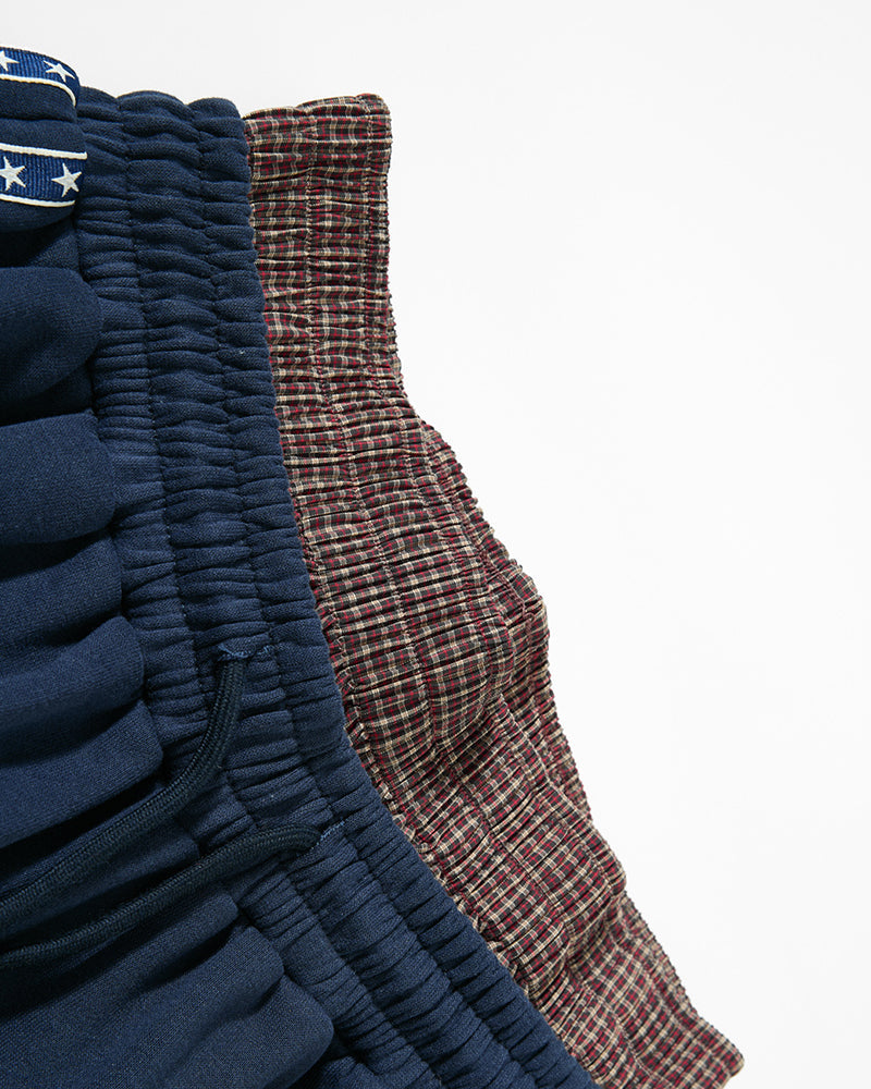 Patchwork Casual Wide-Leg Pants