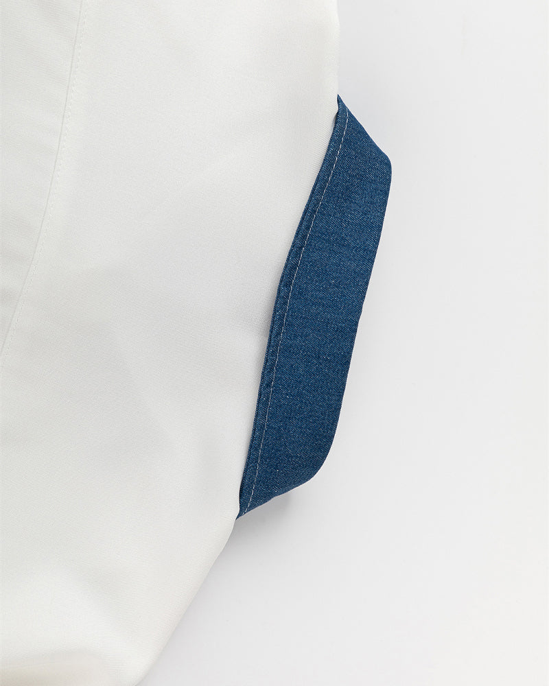 Contrast color stitching cute short sleeve shirt