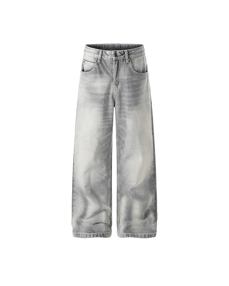 Washed gradient jeans