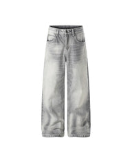 Washed gradient jeans