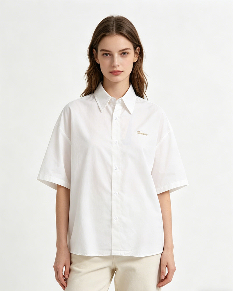American retro simple shirt