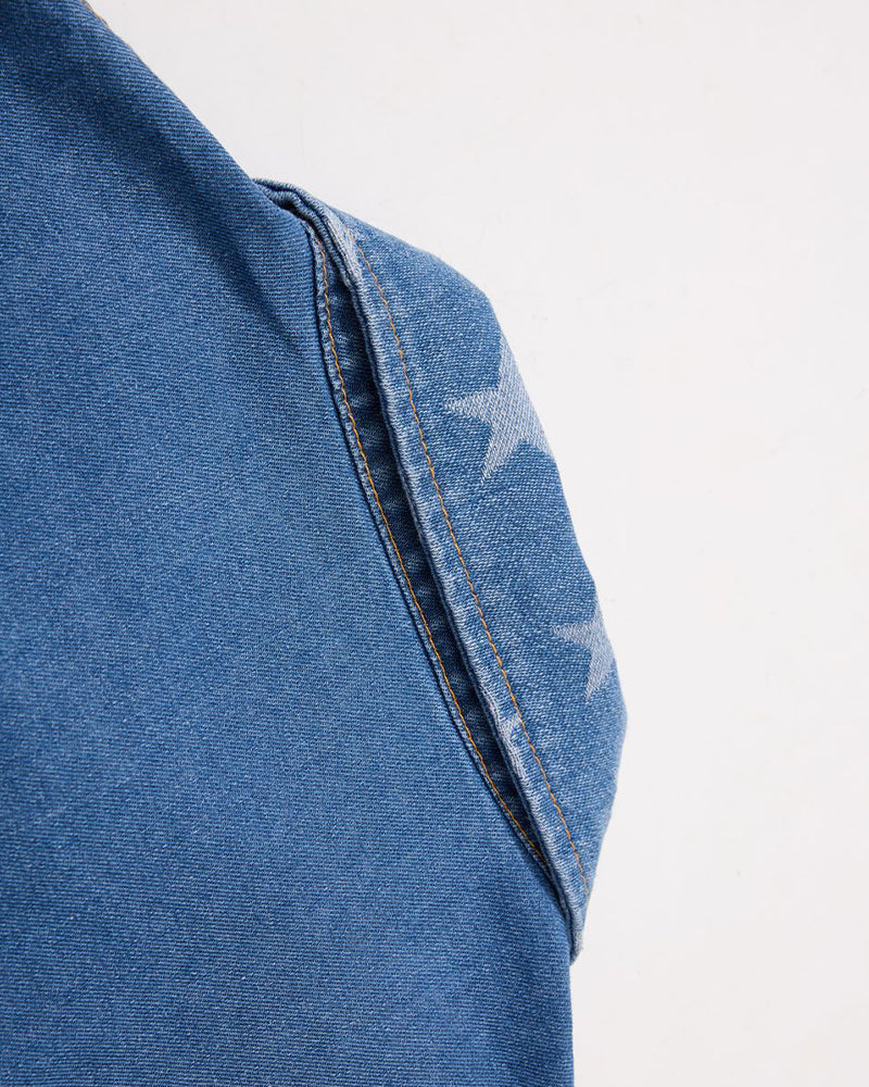 Star Embroidered Short-Sleeve Shirt