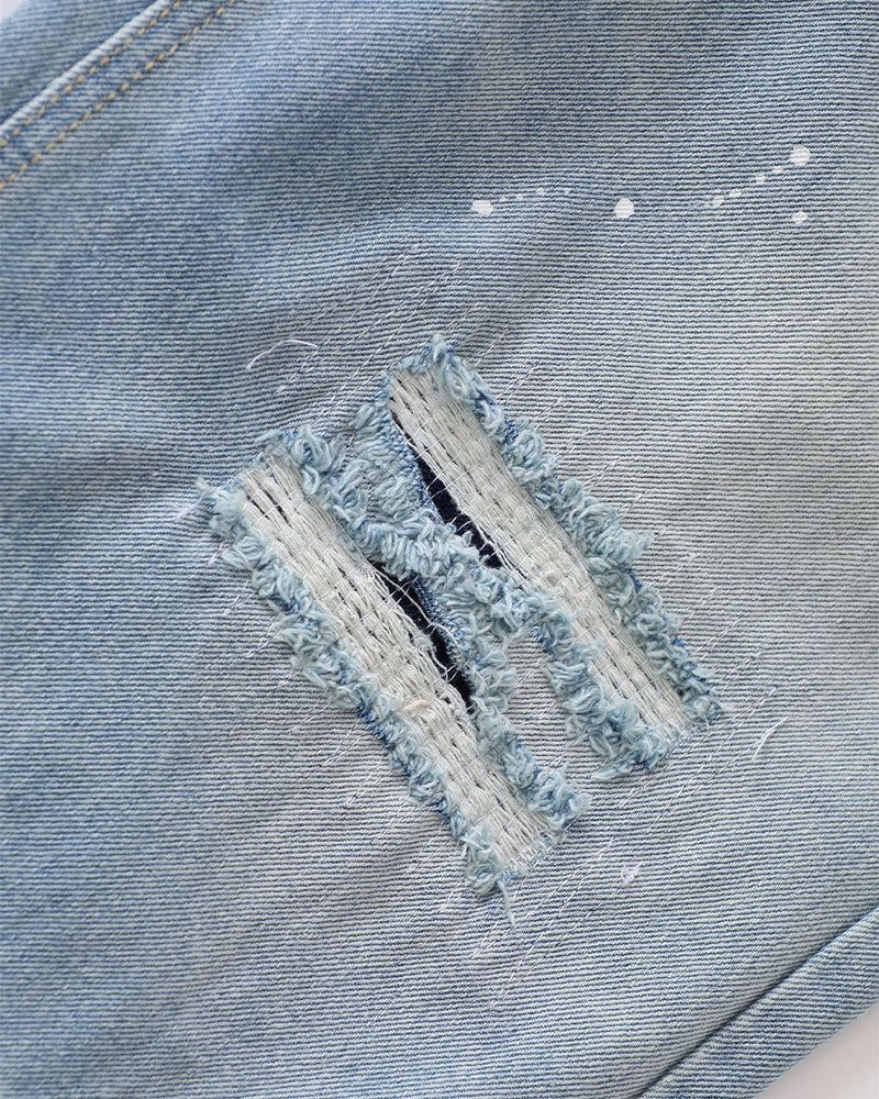 Ripped casual all-match jeans