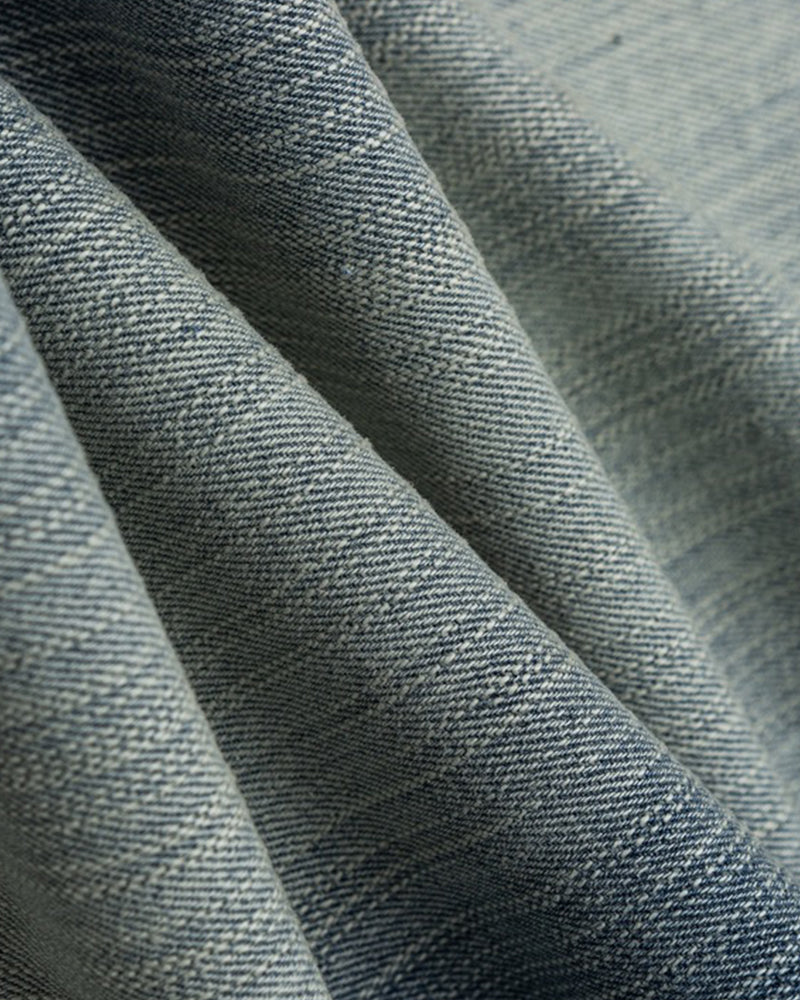 Distressed straight jeans