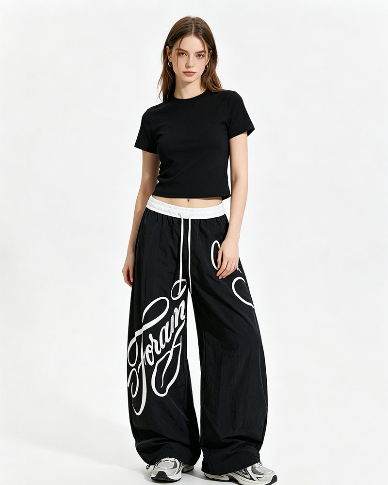 Retro casual trousers