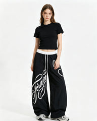 Retro casual trousers