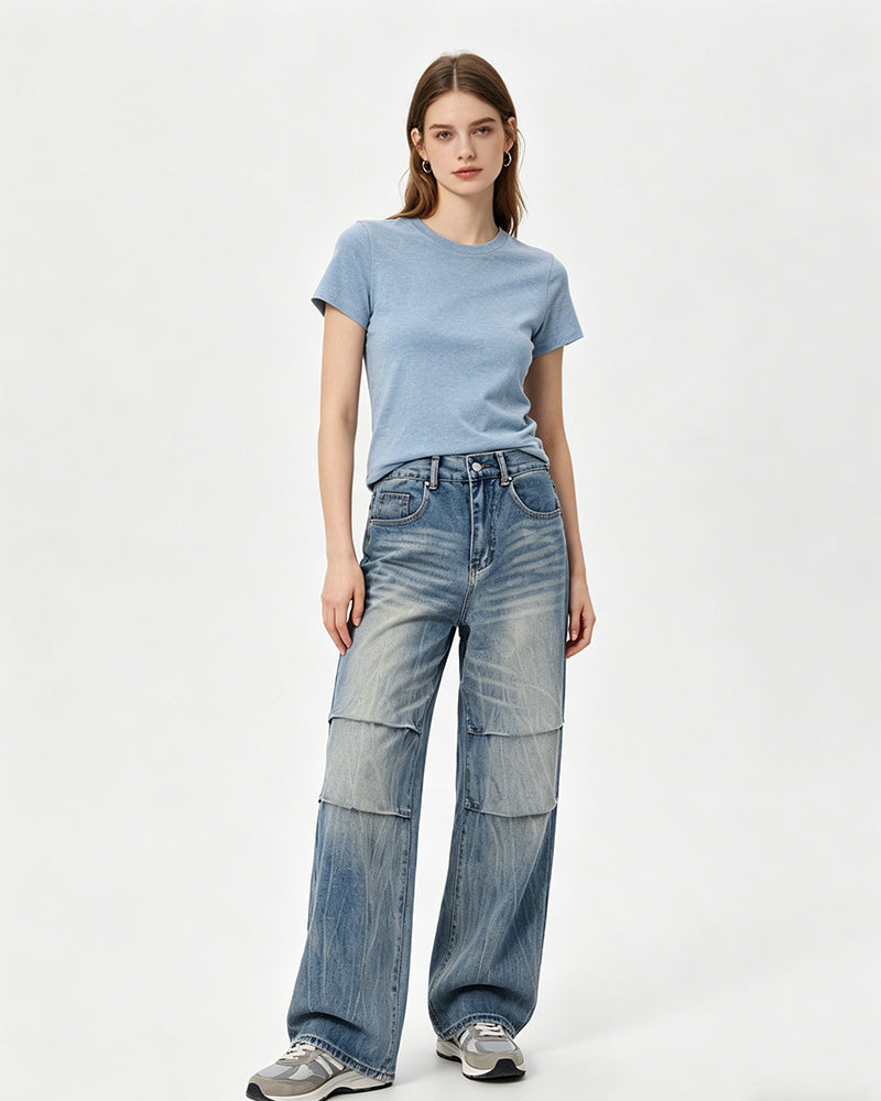 Casual straight jeans