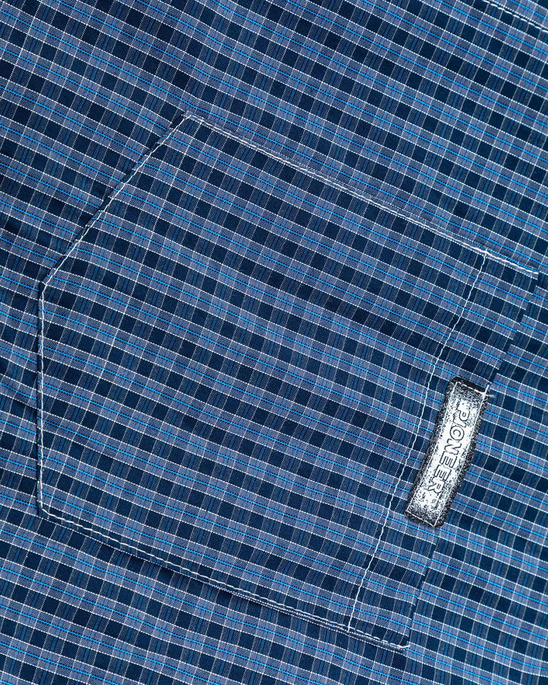 Retro plaid short-sleeved shirt