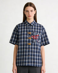 Retro star short-sleeved shirt