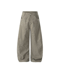 Retro casual trousers