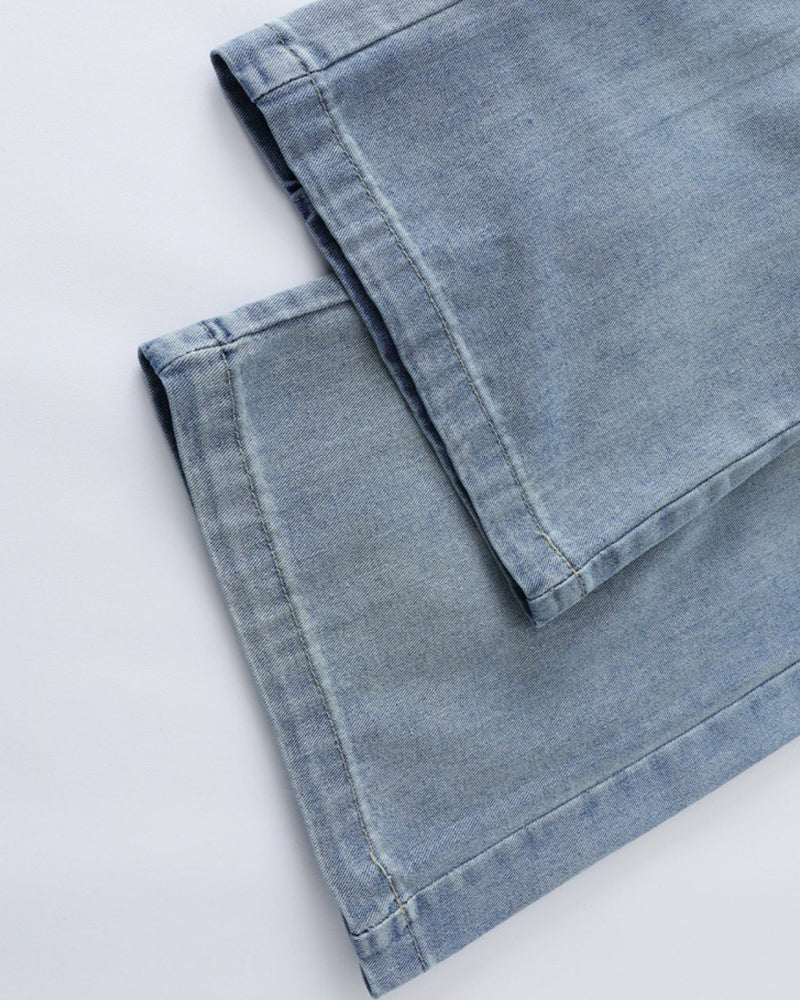 Washed gradient jeans