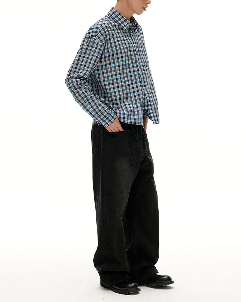 Straight-leg casual trousers
