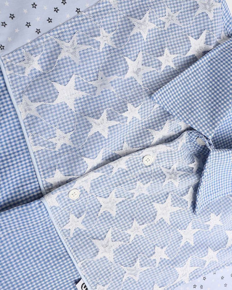 Star Embroidered Short-Sleeve Shirt