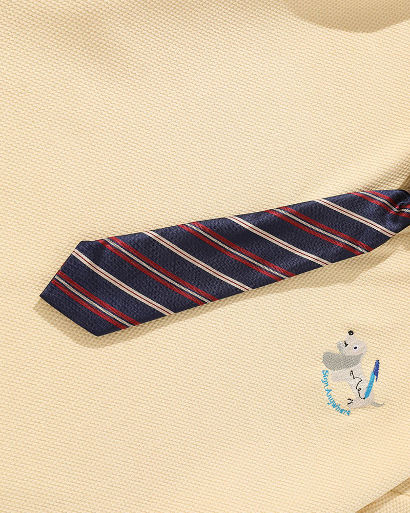 Vintage detachable tie short sleeves